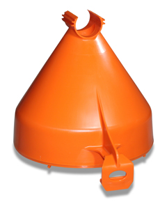 Cone orange f/feed pan Vital